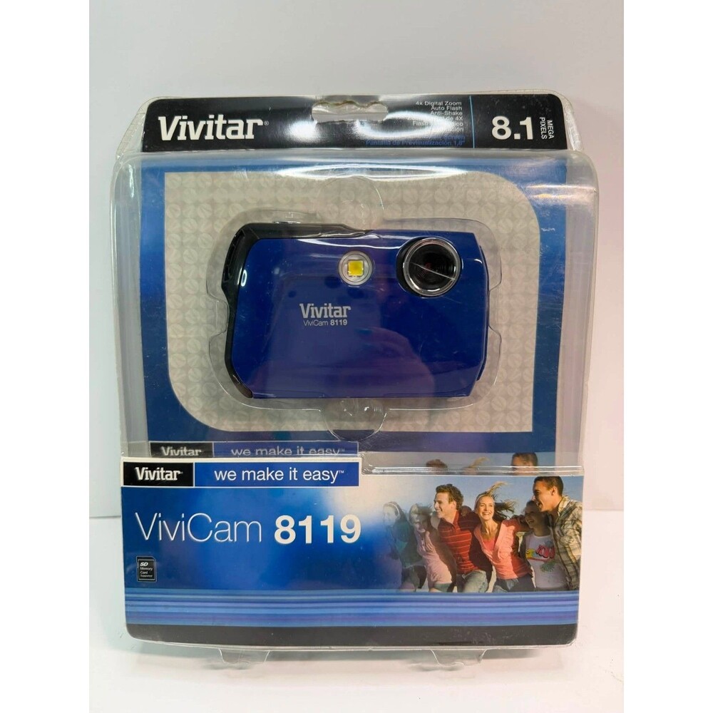 Vivitar ViviCam 8119 Digital Camera 8.1MP Y2K Retro Point and Shoot